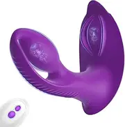 Adult Sex Toys Wearable Vibrator Anal Butt Plug, Remote Control Vibrator G Spot Dildo with 10 Vibration Modes Clitoral Women Sex Toy Couples