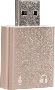 Anlayliay USB Sound Card 7.1 External USB to Jack 3.5Mm Headphone Adapter Stereo Audio Mic Sound Card for Pc Computer Laptop