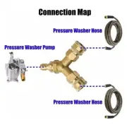 Pressure Washer Tee Splitter Coupler 5000PSI Brand New Accessories