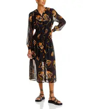 Misook Printed Chiffon Dress