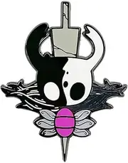 Hollow Knight Metroidvania Video Game 2" Enamel Pin Badge by Pinstant, 2 Inches Tall, Enamel, metal
