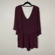 BCBGMAXAZRIA "Carie" Romper Woman’s NWT Deep Maroon Size Medium.