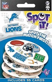 (Detroit Lions) - MasterPieces NFL Detroit Lions Spot It Card Game