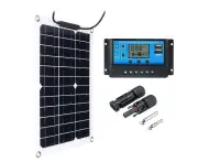 200 Watt 200W Solar Panel Kit With Lcd Solar Controller 12V Rv Boat Off Grid_ Ljsm,