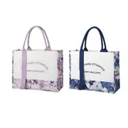 Canvas Tote Bag Shopping Bag Large Capacity Handbag Organizer