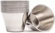 EHOMEA2Z Ramekins Stainless Steel Condiment Sauce Cups, Metal Ramekins, Commerci