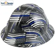 Blue Lives Matter Full Brim Hydro Dipped Hard Hats