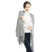 Women's Scarf Pashmina Shawls and Wraps for Evening Dress Light Grey