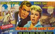 The Man Who Knew Too Much poster James Stewart Doris Day on Be- 1956 Old Photo