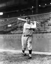 William J Herman of the Chicago Cubs swinging a bat in 1936 Baseball Old Photo