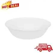 Set of 3 White Serving Bowls 1 Quart Capacity, Durable Vitrelle Glass