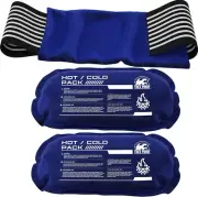 Ice Pack (3-Piece Set) – Reusable Hot and Cold Therapy Gel Wrap Support Injury