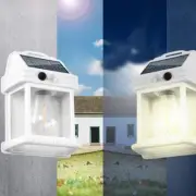 energy efficient dusk to dawn solar wall lamp with adjustable lighting modes