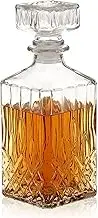Liquor Bottle with Airtight Glass Stoppern, Whiskey Decanter for Scotch, Liquor, Vodka, Wine or Bourbon,Creative Gifts for Man, Home Whiskey Bar Party Decorations (Floral Wine Bottle)