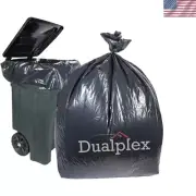 95-96 Gallon Black Trash Bags for Toter, 2 Mil Garbage Bag Trash Can Liners, ...