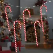 Northlight 10-Count LED C y Cane Micro Fairy Christmas Light Set 3ft, Clear Wire