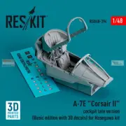 RESRSU480394U 1:48 ResKit A-7E Corsair II Late Cockpit Set (HAS kit)
