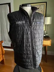 NWT Patagonia Men's Sz. L Nano Puff Vest Primaloft Black *Company Logo On Chest*