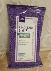 Medline ReadyBath Rinse Free Conditioning Shampoo Cap; Unscented; 21 available !