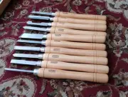 (10) AMT Wood Lathe Chisels Lot Tools