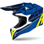 Airoh Wraap Off Road Motorcycle Helmet Blue Gloss