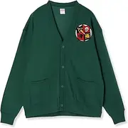F-STYLE(エフスタイル) F Style F-SD021214 Cardigan US Military Coat of Arms Patch Sweat Cardigan Ivy Green [Parallel Import], Ivy Green, XL