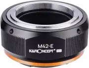 K&F Concept Lens Mount Adapter M42 Lens to Sony NEX E-Mount Mirrorless Camera US