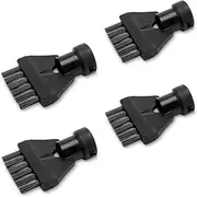 [Kärcher] Original Grout Brush Set with 4 Brushes for All Karcher SC EasyFix and Deluxe Steam Cleaners, Black