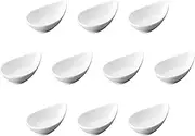 Set of 10, Tamabuchi Cradle [3.7 x 2.3 x 1.3 inches (9.5 x 5.9 x 3.2 cm) | Chinese Astragalus, Reinforced Porcelain, Setomonohonpo