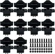 10pcs XT60E-F Female Plug XT60h XT60 Male Bullet Connector with PVC Protective Sleeve Dust Cap for RC Aircraft Drone Accessories (Black)