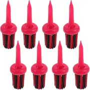 Abaodam 8pcs Golf Spikes Brush Tees for Cleaning Debris Essential Golf Holders for Smooth Playing for Multiple Games and Practice