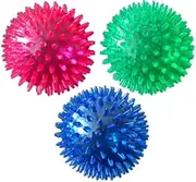 PetSport 2" Gorilla Spiky Ball Floating Dog Toy (3 Pack) - Small | Vanilla Scented Super Durable TPR Rubber | Ultra Light, Strong & Bouncy | Play Fetch with Your Pet, Colors Will Vary