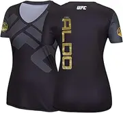 Reebok Jose Aldo UFC Women's Black Fight Kit World Champion Walkout Jersey AU6818 (Small)