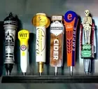 6 BEER TAP HANDLE DISPLAY (WALL MOUNT)great for KEGERATOR black finish