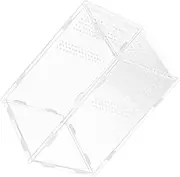 LIGHTAOTAO High Visibility Reptile Enclosure Plastic Box for Jumping Spiders Easy Assembly
