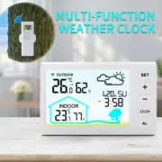 Wireless Weather Station Thermometer Hygrometer Forecast Time Calendar Alarm ℃/℉