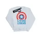 Marvel Girls Captain America Living Legend Sweatshirt (BI30454)