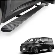 MOMOAU Auto Retractable Electric Running Boards Compatible with 2018 Toyota Grandia - 2-Pack Aluminum Alloy Side Steps with Multi-Color LED Lights, True Flush Mount