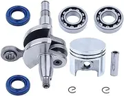 XXUMKL Fit for MS170 017 Chainsaw Part 37mm Crank Crankshaft Piston Pin Home Garden Hand Tool DIY Yard Accessories Crankshaft Piston Pin