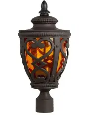 [SOGA] Vintage Lamp 50.8cm Elegant Post Light with Aluminum and Glass Lantern Classic Outdoor Lighting
