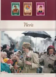 Prince Charles & Princess Diana Royal Wedding Philatelic Panels Nevis 3 Stamp