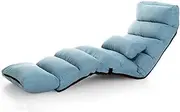 Lounge Chair,OOCCO Sofa Bed Lounge Upholstered Recliner Indoor Living Room Recliner Floor Folding Adjustable Sleeping Lounge