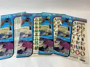 Chartpak Rub On Art Letters 4 Packs Fun and Funky Bubble Circus Craft DIY Labels