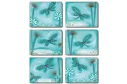 Cinnamon | Blue Dragonfly Dreams Coasters Set of 6
