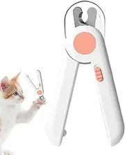 LED Pet Claw Trimmer - Cat Paw Nail Cutter Tool | Kittens Grooming Smoothing Tool with Bright LED Light, Precision Scissors Animal Toenail Care and Shaping for Small Medium Large Dog Puppies Paws