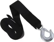 HEALEEP Winch Strap with Hook Durable Capacity Wide Trailer Belt Corrosion Resistant for Hand and Electric Winches