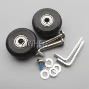 Luggage Suitcase Replacement Wheels OD 40 (1.57") ID 6 W 18 Axles 30 Repair Set