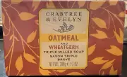 Crabtree & Evelyn Oatmeal & Wheatgerm Triple Milled Bar Soap JUMBO 7oz