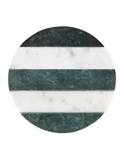 [Maxwell & Williams] Coaster Collective Round Marble Coaster 10cm Green Stripe
