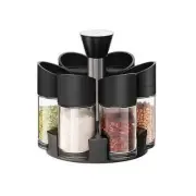 Spices Storage Kitchen Organize Container Set Multi Function Rotating Pantry New